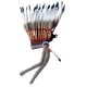 thumbnail image 2 of Sombrero indio Fernando tocado de plumas disfraz para hombres y mujeres Cosplay Negro Blanco Gris, 2 of 8