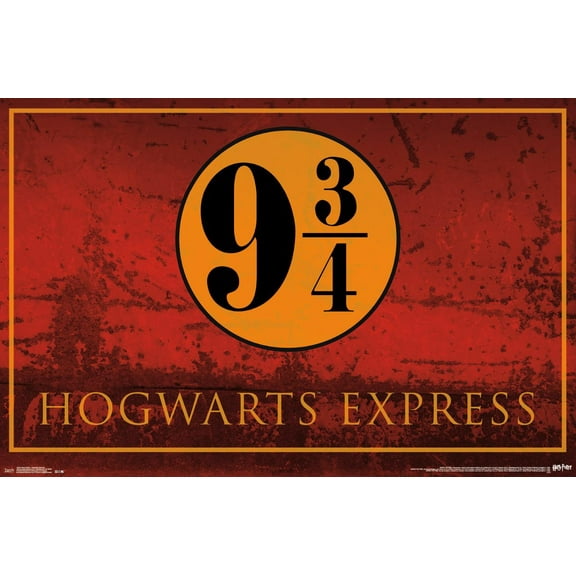 The Wizarding World: Harry Potter - Hogwarts Express 9 3/4 Wall Poster, 22.375" x 34"