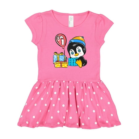 

Inktastic Penguin 1st Birthday Gift Baby Girl Dress