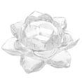 thumbnail image 3 of Portavelas budista con forma de loto, pequeño soporte de vidrio para velas, base para lámpara de mantequilla, 3 of 8