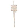 thumbnail image 1 of Tapiz tejido de macramé para decoración bohemia de algodón para colgar en la pared para sala de estar, guardería, oficina, color beige, 1 of 5