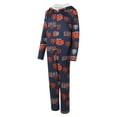 thumbnail image 2 of Women's Concepts Sport Navy Chicago Bears  Roadway Allover Print Microfleece Full-Zip Union Suit, 2 of 3