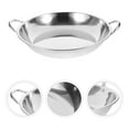 thumbnail image 1 of GARVALON 1Pack Wok Pan Stainless Steel Practical Design for Cooking Experience, 1 of 7