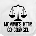 thumbnail image 4 of Inktastic Mommy Little Co Counsel Lawyer Boys or Girls Baby Bib, 4 of 4