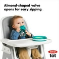 thumbnail image 6 of OXO Tot Transitions Straw Cup With Removable Handles 6 Oz - 2 Pack - Teal, 6 of 6