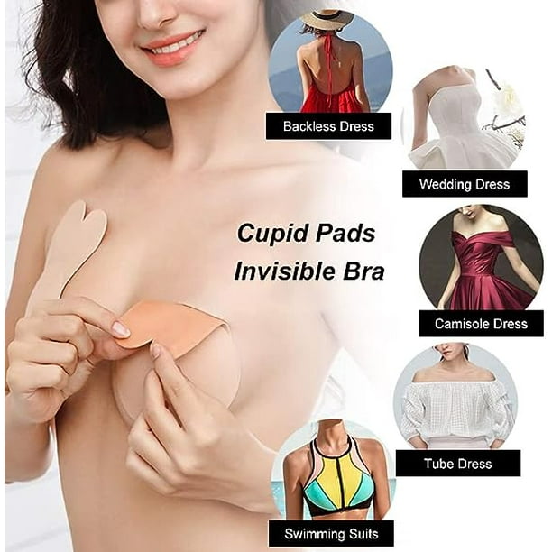 Silicone Nipple Cover, Women Nipple Cover, Reusable Self Adhesive Silicone  Nipple Covers, Self Adhesive Bras, Invisible Bra-2PCS