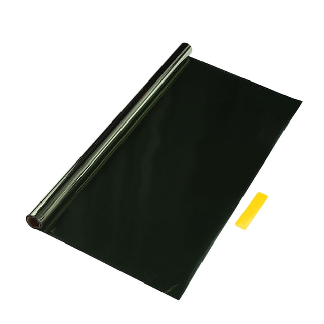 Película de tinte para ventanas de automóvil Nano Cerámico Unique Bargains VLT 10% IRR 87% UVR 99% 4.92 pies x 20.08 pulgadas Película de privacidad 3mil PET 1 Pc Verde oscuro 0.1 VLT