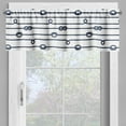 thumbnail image 4 of Ambesonne Navy Valance & Curtain, Sea Marine Nautical Knots, 55"x36", Navy Blue and White, 4 of 7