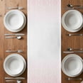 thumbnail image 6 of Moroccan Pink Table Runner - 36 Inch Long, Kitchen Dining Table Runner Dresser Scarves, Abstract Geometric Gradient Modern Farmhouse Decor for Coffee Tables Wedding Party Banquet, 6 of 8
