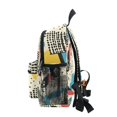 thumbnail image 4 of FORMRS School Backpack with Front Zippered Pocket 12" Student Travel Daypack, Blue Retro Print, 4 of 6