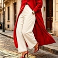thumbnail image 5 of Shihyeh Women's Wide-Leg High-Waist Pants Front Seam Pocket Tailored Dressy, 5 of 6