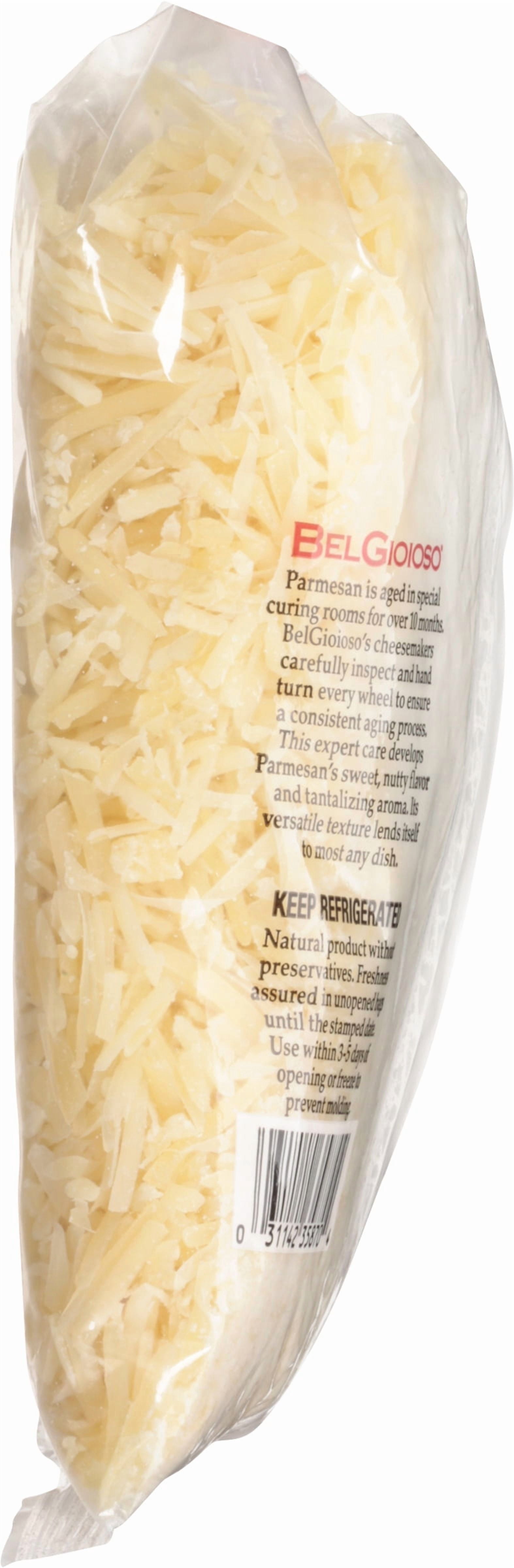 BelGioioso Freshly Shredded Parmesan Cheese, Refrigerated 8 oz Plastic Bag