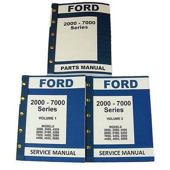 Lot New Ford 5000 5100 Series Tractor Service Repair Shop Parts Manuals Catalog