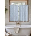 thumbnail image 4 of Blue Branches 2 Panel Kitchen Curtains for Windows, Vintage Art Farmhouse Bathroom Privacy Curtain, Home Décor Window Treatment for Bedroom/Living Room 55"x45", 4 of 6
