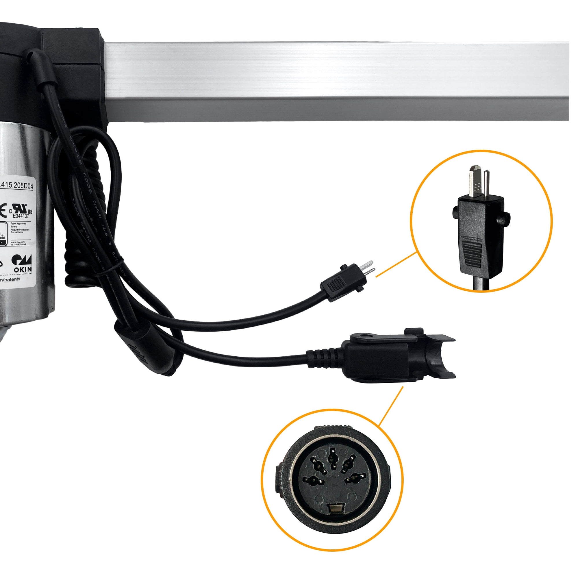 OKIN Motor Model JLDQ.19.415.205D04 Linear Actuator Replacement for Electric Sofa Lift Chairs Power Recliner
