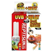 UV-B & Heat Combo Pack for Reptiles - Includes Attached DBDPet Pro-Tip Guide - 100w Basking Spot Bulb & 5.0 UV-B Bulb