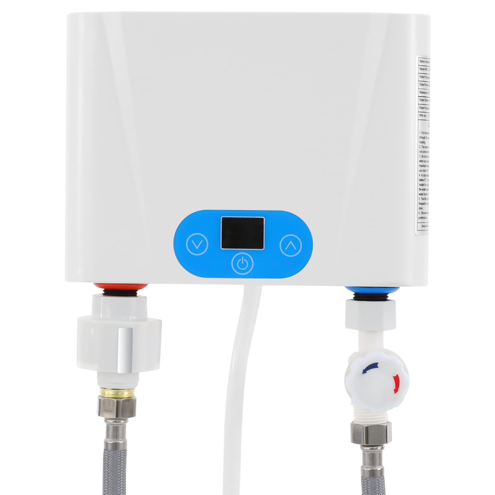 Electric Tankless Water Heater 5.5KW 220V Endless Hot Water Instant Mini Smart Under Sink Kitchen Household