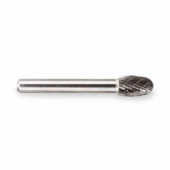 Widia Carbide Bur,Egg,1/8",Double Cut,SE-41 M41360