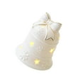 thumbnail image 1 of Adorno navideño, adorno navideño, decoración del hogar, figura de mesa, estatua iluminada para repisa de chimenea, estantería, dormitorio de boda Campana, 1 of 8