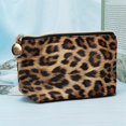 thumbnail image 2 of Bolsa de maquillaje Ticfox Bolsa de almacenamiento de maquillaje portátil Estampado de leopardo, 2 of 8