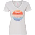 thumbnail image 3 of Inktastic Lake Powell Distressed Retro Sunset Women's V-Neck T-Shirt, 3 of 5