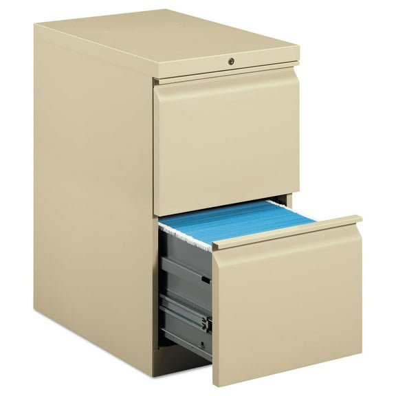 2 Letter-Size File Drawers 15 in. x 22.88 in. x 28 in. Left or Right Brigade Mobile Pedestal - Putty