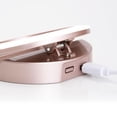 thumbnail image 5 of Impressions Vanity GlowMe Ring Light Portable Makeup Mirror with 4 LED Selfie Light Levels (Rose Gold), 5 of 9