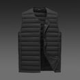 thumbnail image 4 of Xdegoge Mens Lightweight Puffer Vest Collarless Quilted Sleeveless Down Alternative Jacket with Snap Buttons and Pockets Casual Fall Winter Warm Outerwear, 4 of 5