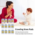 thumbnail image 4 of 6 pares de protectores de rodilla para bebé para gatear, rodilleras para niñas, rodilleras para bebés pequeños, 4 of 5