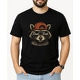 thumbnail image 6 of Feral Dad Shirt for Men Funny Raccoon Graphic Tee for Father Black Shirt Adult Large, 6 of 8