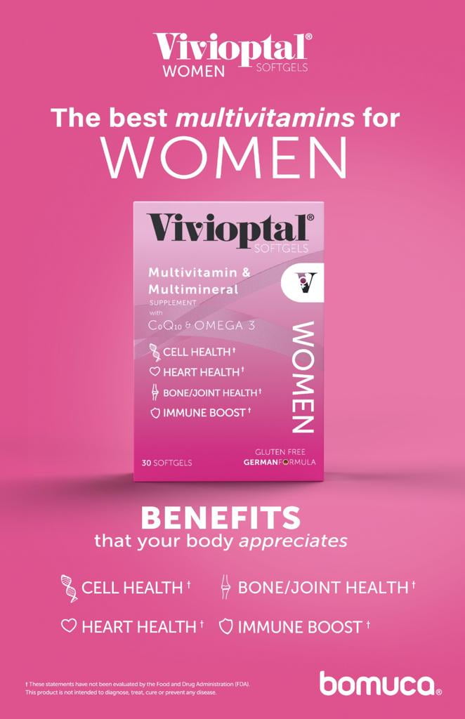 Vivioptal Multivitamins Kids W Berries 250ml + Vivioptal Protect for Men 30 ct + Vivioptal Women 30 Capsules Multivitamin and Multimineral Supplement with CoQ10 & Omega 3 Family Pack!