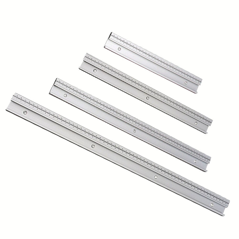 45 Type T Track With Scale Aluminium Alloy T-Tracks Slot Miter Track 300-600Mm Diy Table Saw Workbench Woodworking Tools 60Cm Smile Home