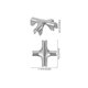thumbnail image 2 of BESTYASH 100Ud Broches Cruzados De Acero Inoxidable Resistentes Para Redes De Seguridad Invisible En Hogar Plata, 2 of 7