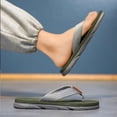 thumbnail image 5 of snilers Mens Flip Flops with Arch Support Comfortable Summer Beach Thong Sandals Yoga Foam Cushion Slip-On Slippers, 5 of 9