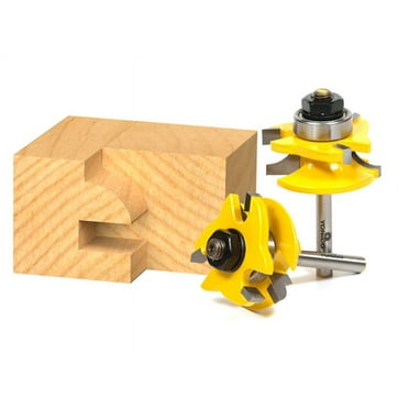 Round Over Rail & Stile with Cove Panel Raiser 3 Bit Router Bit Set ...