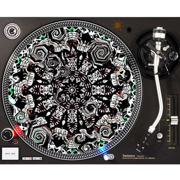 KuzmarK™ 12" DJ Turntable Slipmat - War Fist