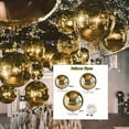 thumbnail image 2 of 15 Multi-Size Premium 4D Reflective Golden Aluminum Foil Balloons - Ideal for Wedding Decorations, Party Backdrops, Easter, Thanksgiving, Valentine'S Day, New Year, Holiday Celebrations, 2 of 7