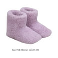 thumbnail image 2 of Yucurem USB Electric Heated Shoes Non-slip Plush Foot Warmer for Home Office (Pink), 2 of 8