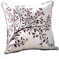 thumbnail image 1 of Funda de cojín bordada de 18 pulgadas, decoración del hogar, funda de almohada de lino y algodón bordada, azul, 1 of 5