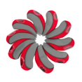 thumbnail image 1 of LOVIVER 10x Golf Irons Head Cover Set Protect Case Driver Woods Headcovers Scratch gray red, 1 of 8