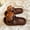 Brown KT, variant on Leopard Print KT Cute Niche Ins Women's Indoor Home Plush Warm Cotton Slippers Winter Thick-soled Non-slip Fur Slippers Outdoor Wear