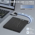 thumbnail image 4 of Unidad de DVD externa Wabcon 7 en 1 USB 3.0 y tipo C para computadora portátil, 4 of 7