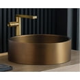 thumbnail image 6 of Eden Bath EB_SS003BZ Round 15.75-in Stainless  Vessel Sink + Rim Bronze + Drain, 6 of 6