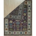 thumbnail image 5 of EORC Purple / Ivory Hand Knotted Wool Traditional Kazak Collection Rug, 10' x 14', 5 of 6