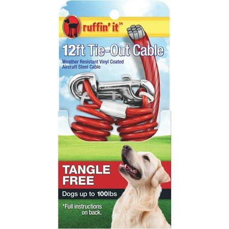 Westminster Pet Ruffin' it Tangle Free Dog Tie-Out Cable