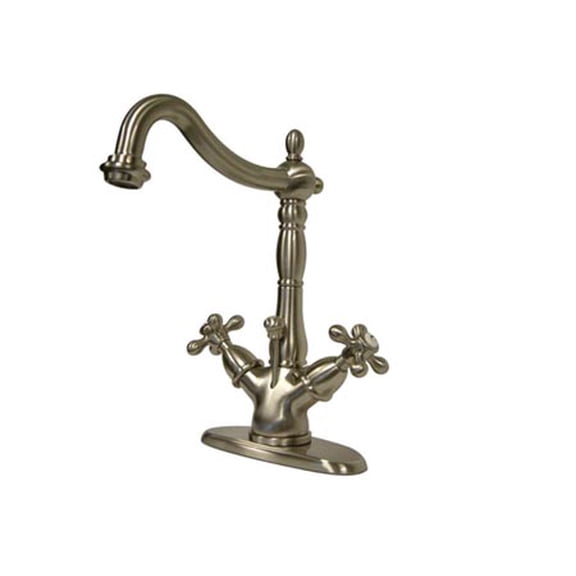 Elements Of Design Es1438ax Double Handle 4" Single Hole Bathroom Faucet - Nickel