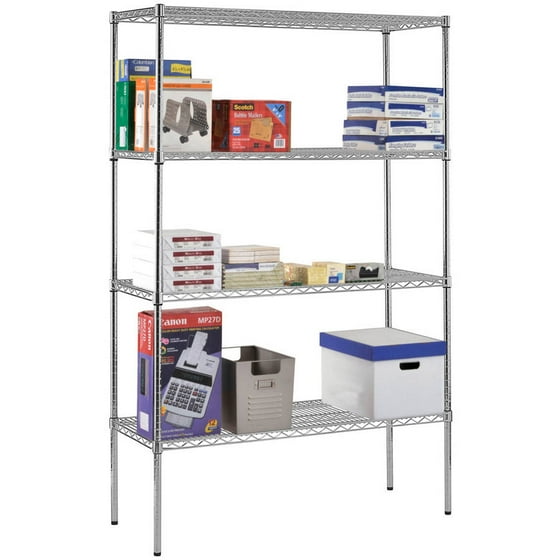 Sandusky 4 Level Wire Shelving Chrome Com