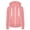 Pink, variant on Women's Hooded Sweatshirts Jacket Casual Drawstring Zip Up Hoodie with Pocket Lightweight Long Sleeve Casual Dressy Solid Sweater Coat Red S