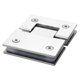 thumbnail image 1 of Abrazadera Vidrio 180 Grados Bisagra para Puerta Ducha Acero Inoxidable 304 (plata Brillante), 1 of 6