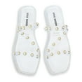 thumbnail image 5 of Steve Madden Women's Studded Pearl Embellished Slide-On Flat Sandals, 5 of 5